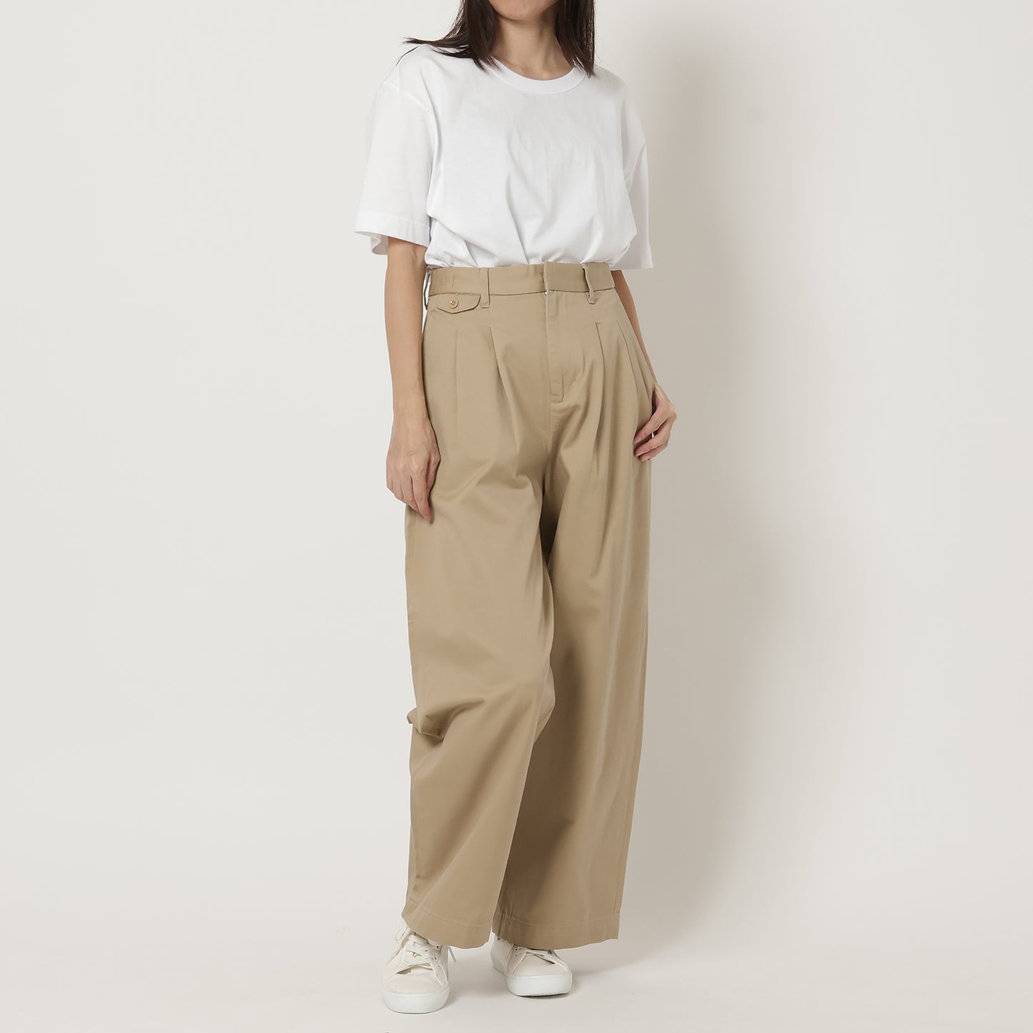 Wide Baggy Chino Pants (80239)