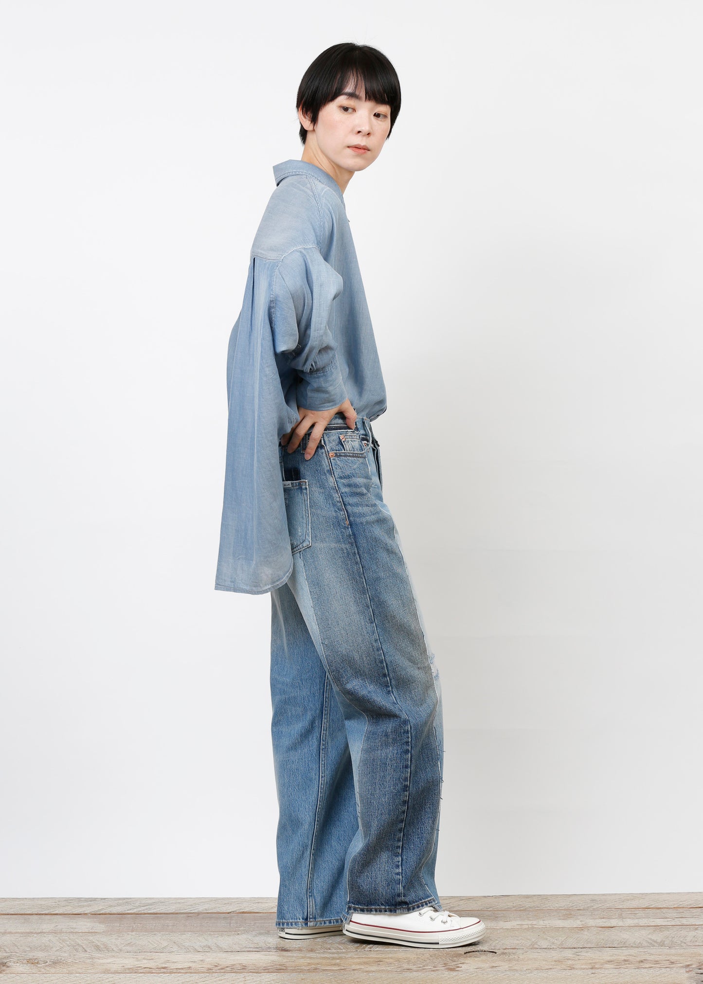 Repro Denim Boyfriend Pants (61074)