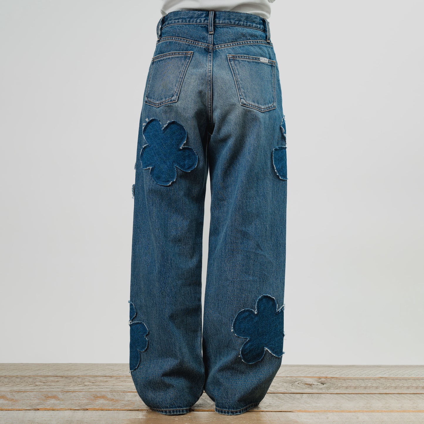 Floral Patchwork Boys Denim Pants (61282)