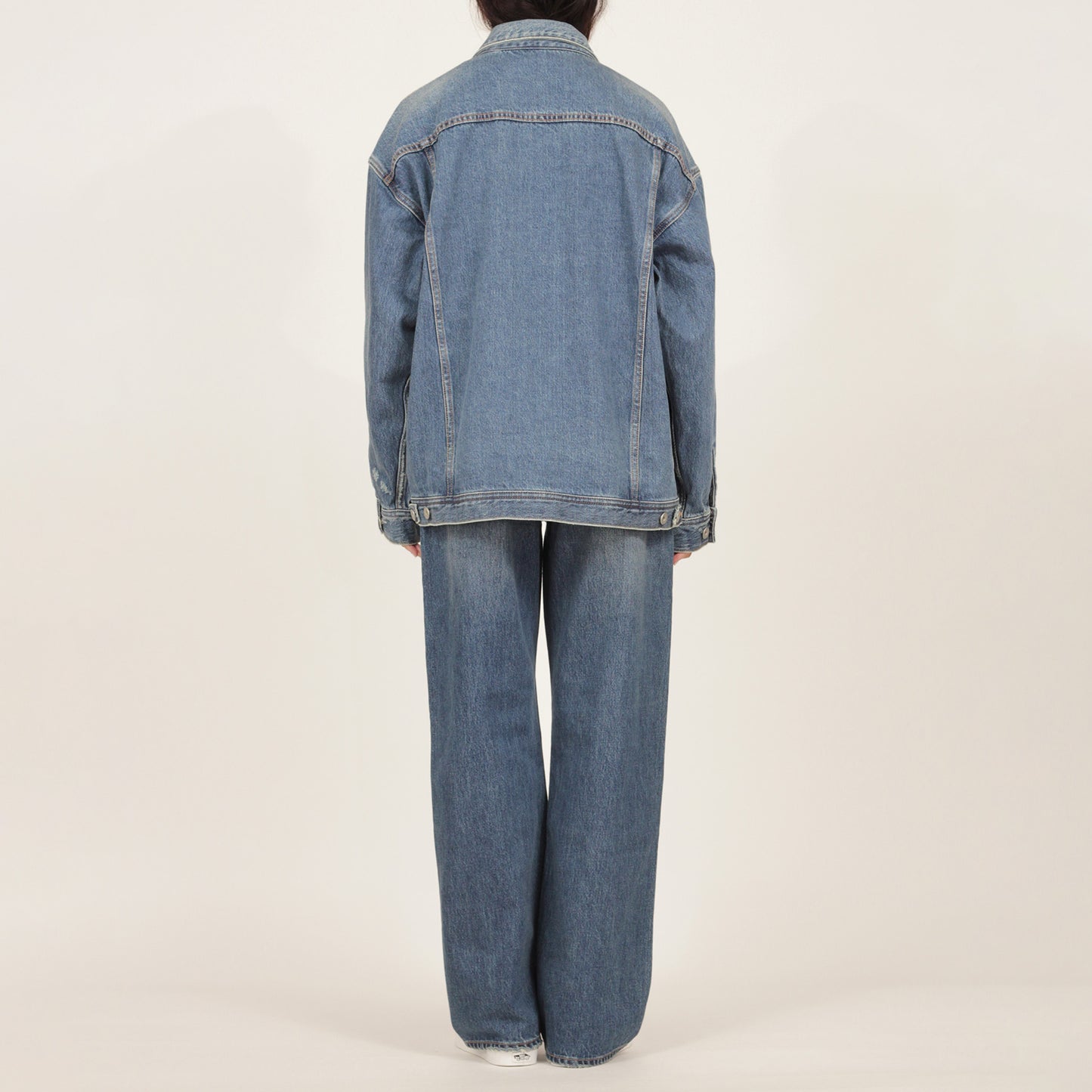 Oversized Trucker Denim Jacket (61738)