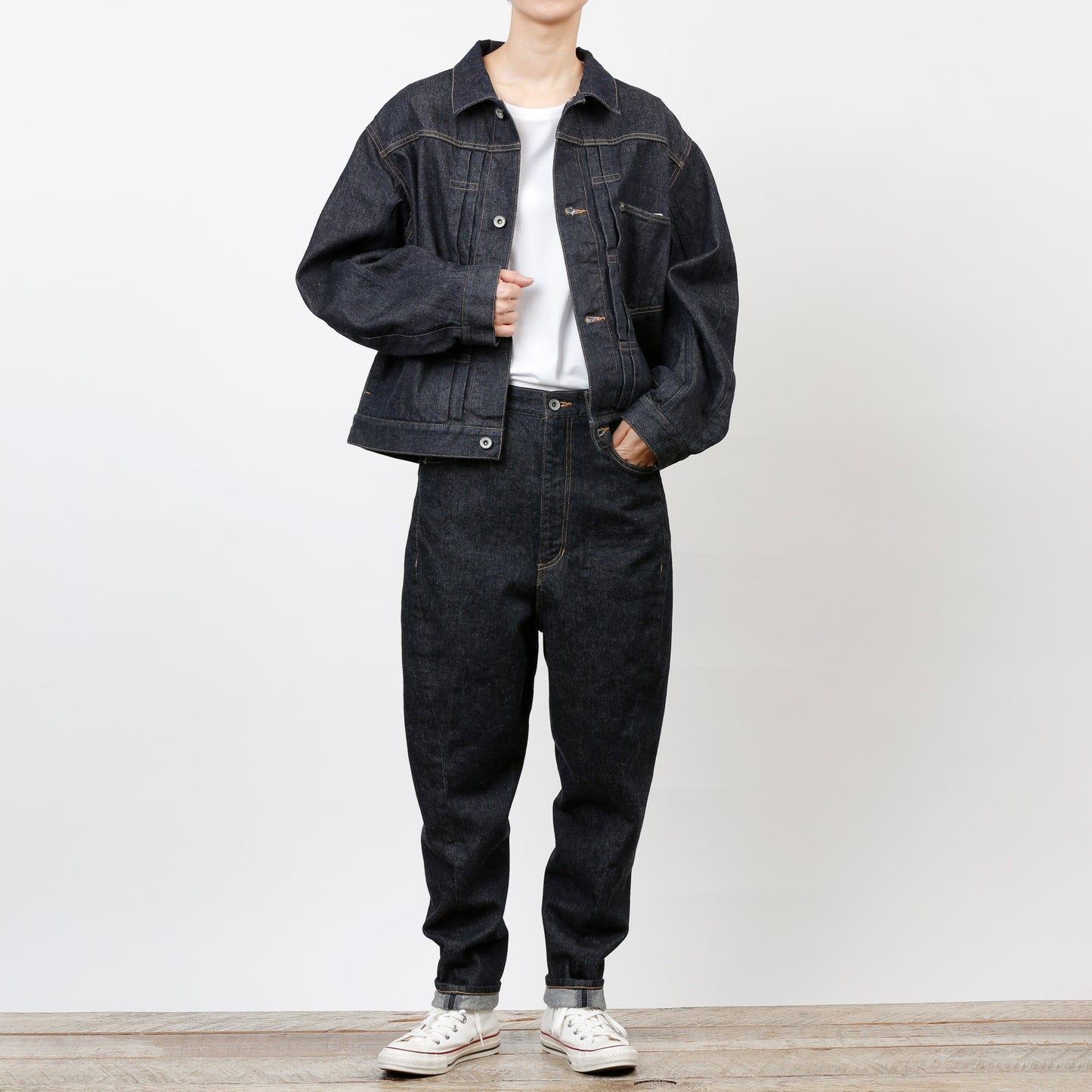 3D Saruel Wide Denim (61748)