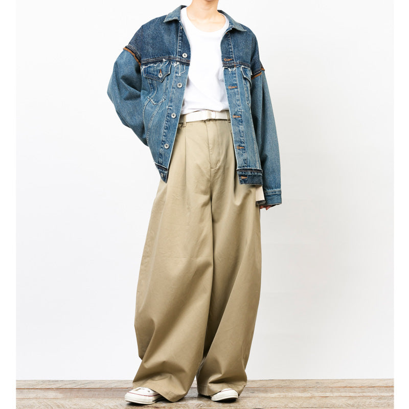 Wide Baggy Chino Pants (80239)