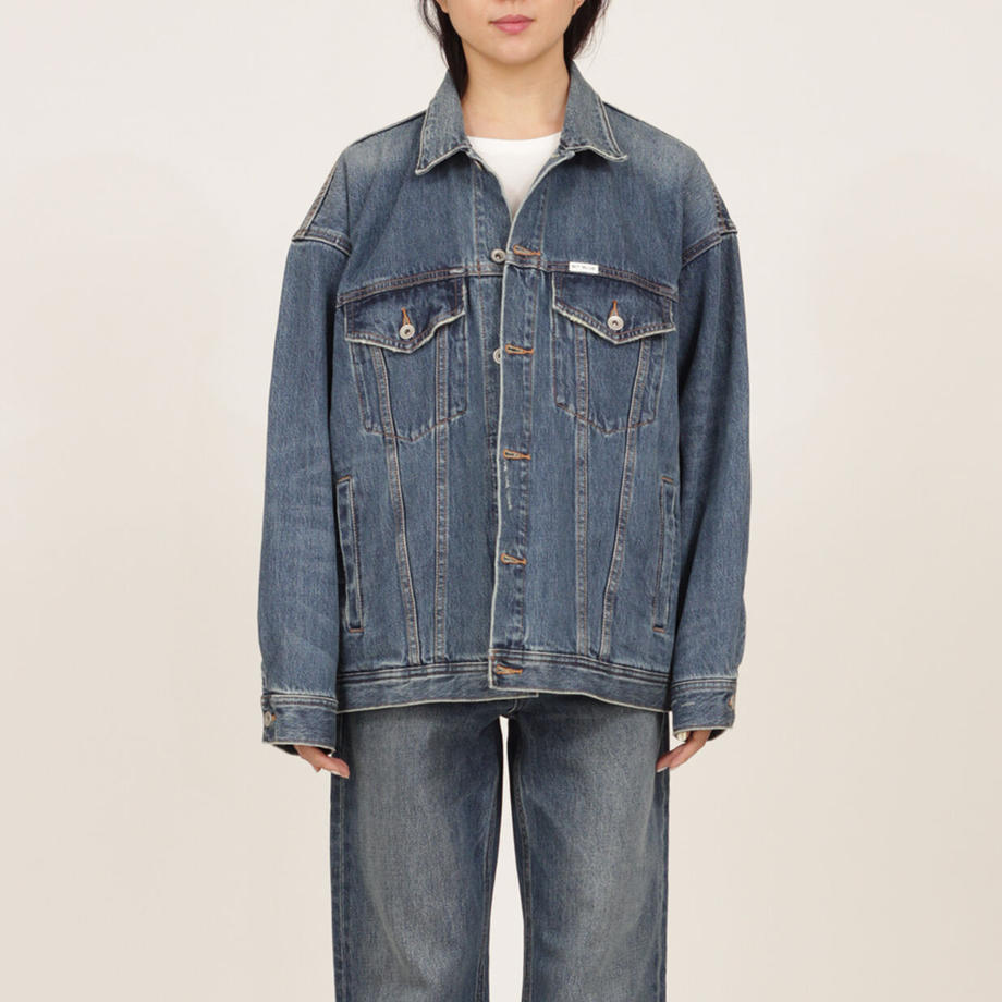 Oversized Trucker Denim Jacket (61738)