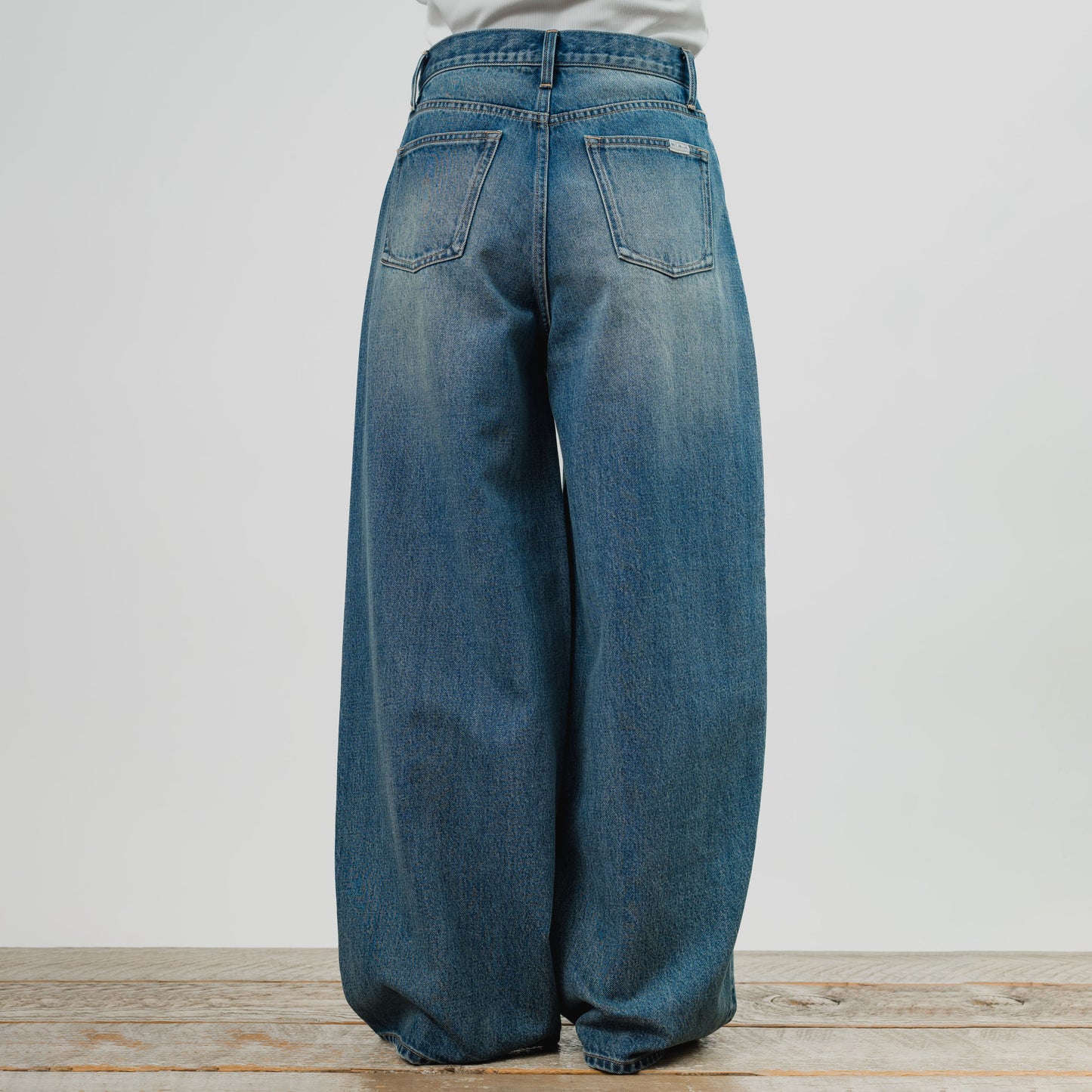 Barrel Leg Denim Pants (61304-1)